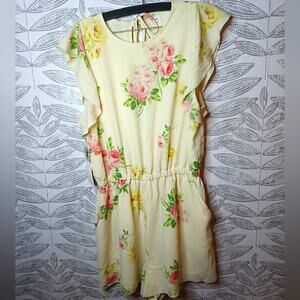 Wilfred Fleurette Romper Flowy Floral Rose Open Back NEW